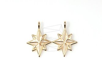 PDT-086-G【4個入り】星,スターチャーム,star/ 12 x 12mm /Pendantの画像