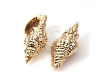 PDT-173-MG【4個入り】トランペットサザエチャーム,Trumpet Seashell,Pendantの画像