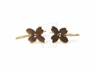 ERG-108-MG【2個入り】フラワーピアス, flower Hook Earringsの画像