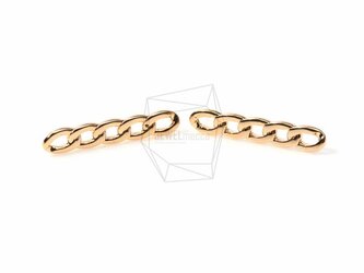 ERG-130-G【2個入り】ファイブリンクチェーンピアス,Flat Five Link Chain Postの画像