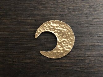 【受注生産】真鍮の三日月ブローチの画像