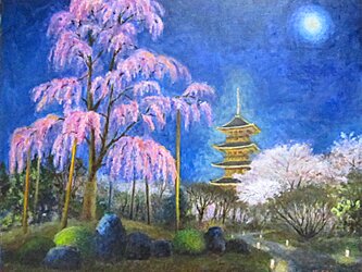 糸桜「不二桜」の画像