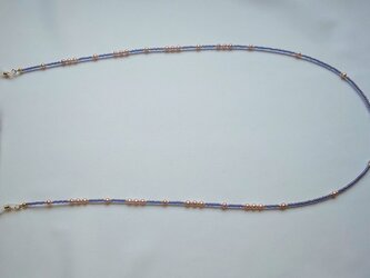淡水パールのシックなメガネストラップの画像