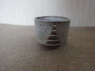 色絵彩泥ぐい呑みの画像