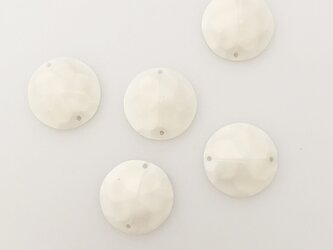 現代物　イタリア製アクリルビーズ　マットパールグラデーション　シャンパンゴールドの画像