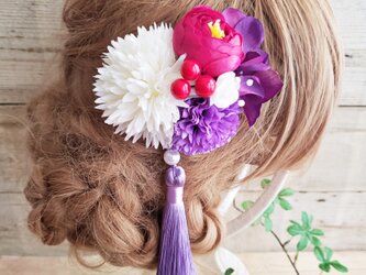 花yurari キュート姫の髪飾り クリップピンタイプ No507の画像