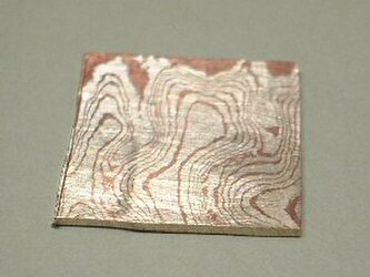 木目金　素材　材料　銀と銅の木目金　sozai004scの画像