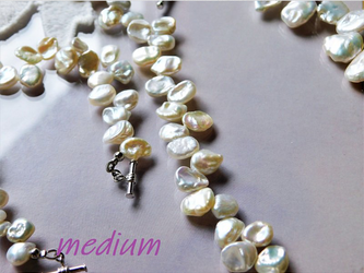 Message, "優しさをありがとう！"-真珠のネックレス（medium）-の画像