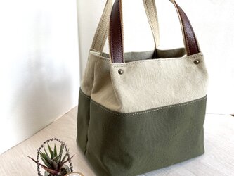 Michi  bag ＊トート〈オリーブ〉の画像