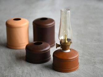 ブッテーロレザーのODガス缶カバー【230／250】【カラーオーダー】キャンプ　山登り　エイジングの画像
