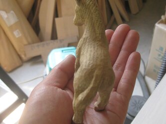 木製彫刻うまの画像