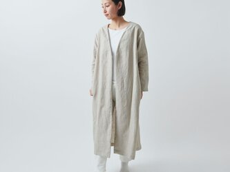 【受注生産】リネンの羽織コート（ladies freesize）の画像