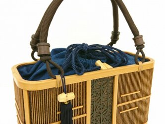 「バッグ」駿河竹千筋細工　角形の画像