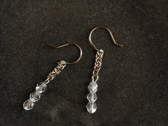 メタリックビーズピアス no.030の画像