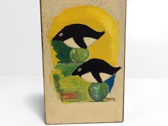漆のオブジェ「ペンギン」の画像