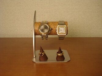 誕生日プレゼントにどうぞ　リングスタンド付き腕時計スタン　男用パイプの画像