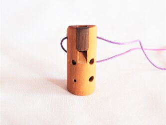 木のオカリナ 　アメリカンチェリー　ソプラノ管　C管の画像