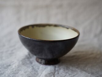 黒釉のめし椀　No.0719の画像