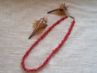 紅珊瑚のネックレス(送料無料)の画像