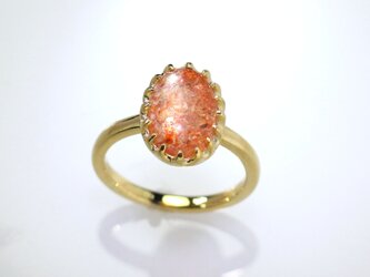 K18YG サンストーンリング　