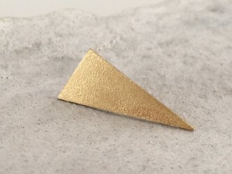 Sandy Triangle Pin Broach◇三角真鍮ピンバッジ／タイタック 2の画像