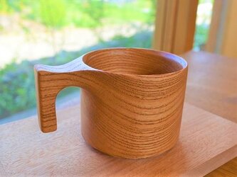 【☆人気シリーズ・プレゼントにも】たっぷり入る 木製マグカップ　wooden mag　栴檀(せんだん) 0049の画像