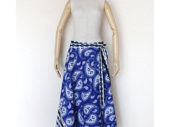 カンガの巻きスカート（アフリカ布スカート）ロングスカート アフリカンの画像