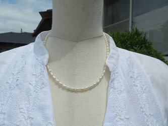 淡水パールのカジュアルネックレス(送料無料)の画像