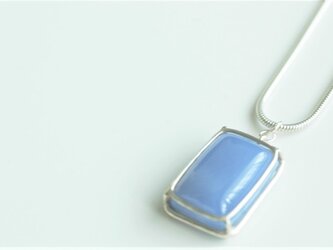 一点物・大粒ブルーカルセドニーペンダント