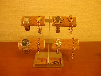 だ円パイプ8本掛け腕時計＆アクセサリー宝箱スタンド　IMG112の画像