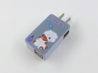 可愛いクマちゃんスマホ充電USBアダプターの画像
