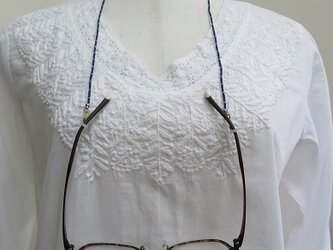 ラピスラズリの眼鏡ストラップ(送料無料)の画像