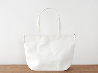 《Canvas》Simple tote Bag オフホワイトの画像