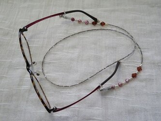 淡水パールの眼鏡ストラップ(送料無料)の画像