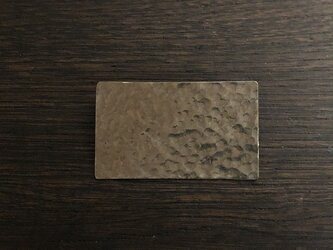 洋白の長四角ブローチの画像