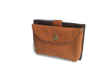 pass card case ブラウンの画像