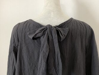 セール品 後ろリボンの大人可愛いチュニック M~Lの画像