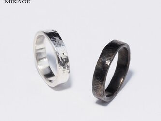 The Simplest Ring BOLD：銀９２５シンプルな槌目リングの画像