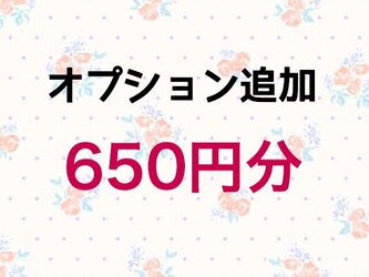 【650円】オプション追加の画像