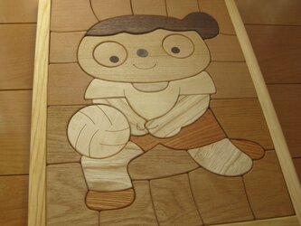 木製パズル（バレーボール）の画像
