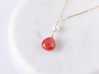 K10極上カットインカローズxアコヤ本真珠ネックレス