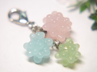 こんぺいとう　フック付きチャーム　シャーベットカラーの画像