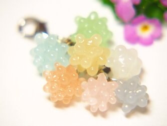 こんぺいとうじゃらじゃら　フック付きチャーム　シャーベットカラーの画像