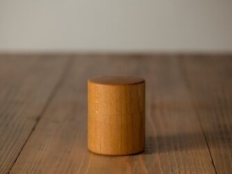 【受注生産品】ろくろ挽きの桑の木の茶筒（小）の画像