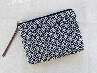 pouch[手織りミニポーチ]ブラックの画像