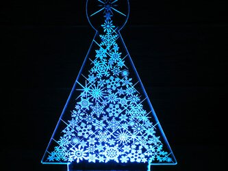 クリスマスツリー 雪結晶 ルームライトセット LED フロアライトセットの画像