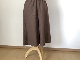リネンのガウチョパンツM~Lの画像