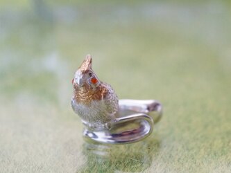 オカメインコイヤーカフの画像
