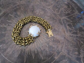 ホワイトクラスプブレスレット vintage bracelet white <BL6-1219>の画像