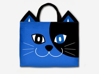 BlueCatのレッスンバッグ ブラック×ブルー＜2020年新作＞の画像